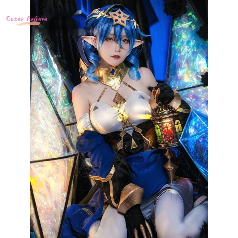 【Coser】Game Genshin Impact Layla Cosplay Costume Uniform Halloween Carnival Party Christmas Play Role Clothes Clothing