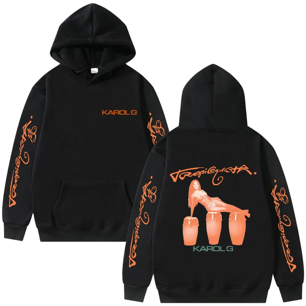 

Karol G Tropicoqueta 2025 Hoodie Men Women Clothing Hip Hop Fashion Pop Music Sweatshirt Tops Unisex Casual Oversized Streetwear