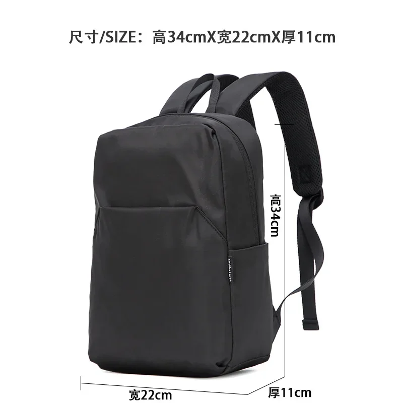 Mini mochila de lona para hombre, mochila negra a la moda, bolso escolar para hombre, mochila pequeña japonesa para hombre, mochilas impermeables de