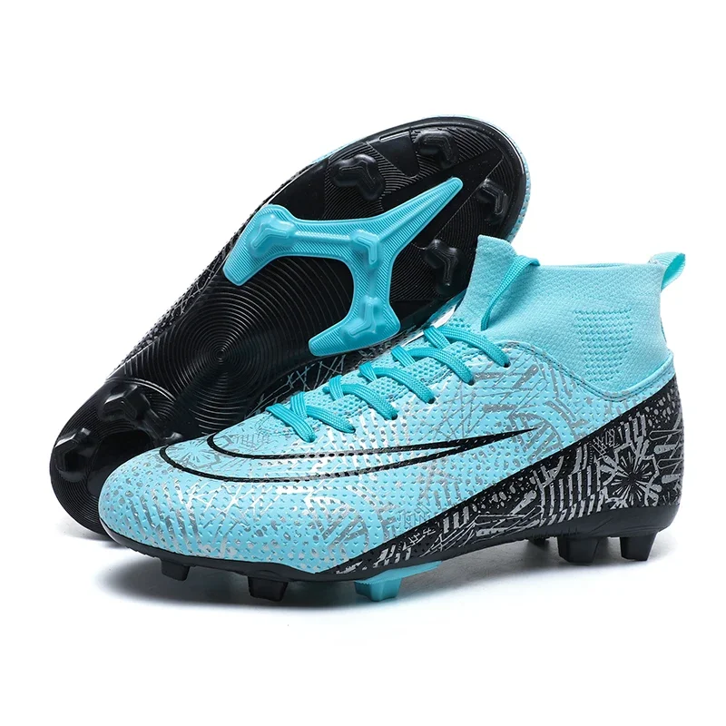 Size 35-45 Men Boys Soccer Shoes Football Boots High Ankle Kids Cleats Training Sport Sneakers Football Shoes