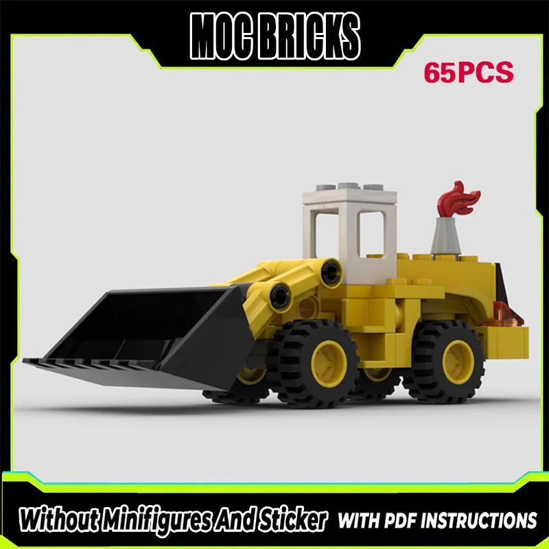 

Конструктор City Car Model MOC: Легкий колесный погрузчик, модульная технология, подарки, праздничный набор для сборки, детские игрушки