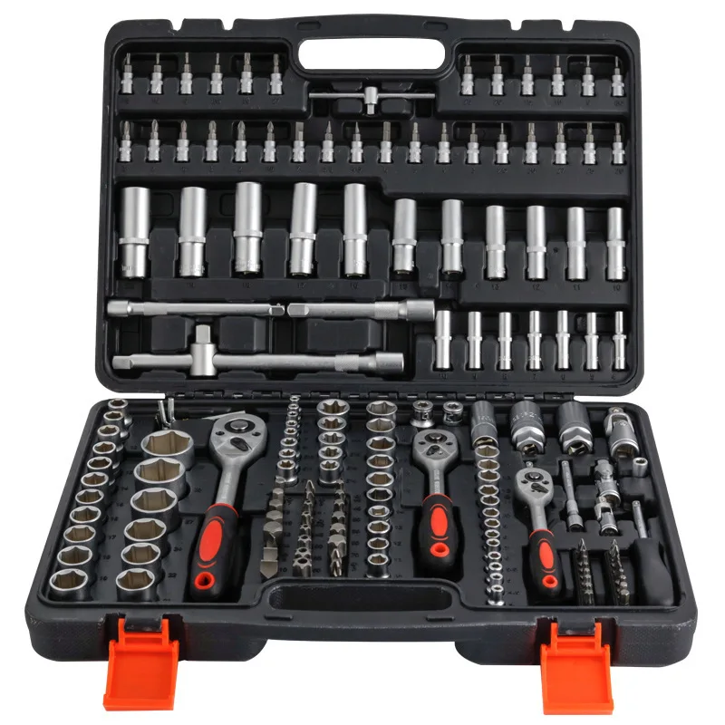 171 Pcs Ratchet Socket Wrench 1/4 Repair Tools Spanner Screwdriver Set Drive Ratchet Spanner Hex Bit Socket Kit