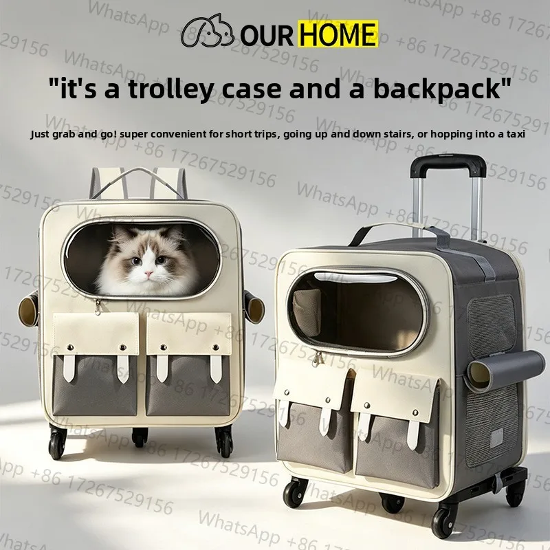 Applicable toTravel suitcase for pets; ideal for taking cats and dogs on the go; can also be used as a standalone backpack