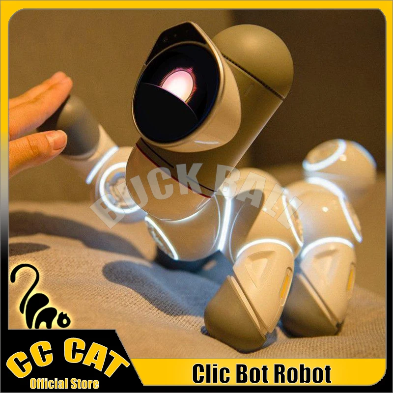 Clicbot AI Robot Smart Advanced Suit Robots Intelligent Accompany Puzzle Robot Toys Program Modular Splicing  Electronic Pets