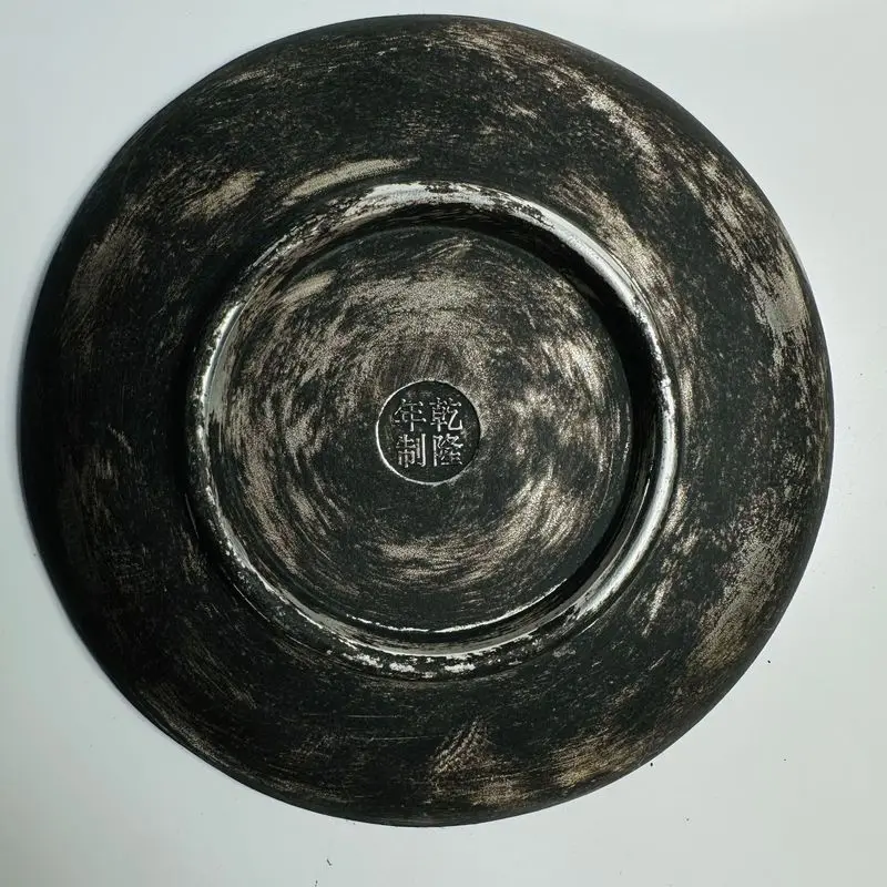 with a black patina, Five-Way God of Wealth plate, film props, decorative crafts