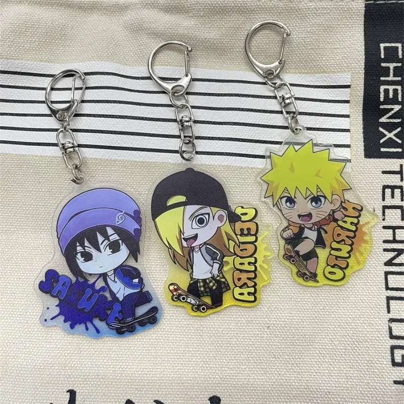

Naruto Acrylic Keychain Sasuke Sasori Anime Action Figure Kawaii Key Backpack Decoration Model Children Birthday Christmas Gifts