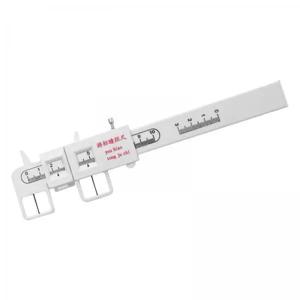 Adjustable Pupil Distance Ruler PVC Measuring Tool Ophthalmic PD Meter for Eyesight Test and Goggles Fitting