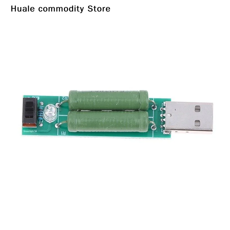 USB Load Tester Mini Power Bank Discharge Resistor W/Switch 2A/1A Resistance Tester Module Digital Current Voltage Meter Tester