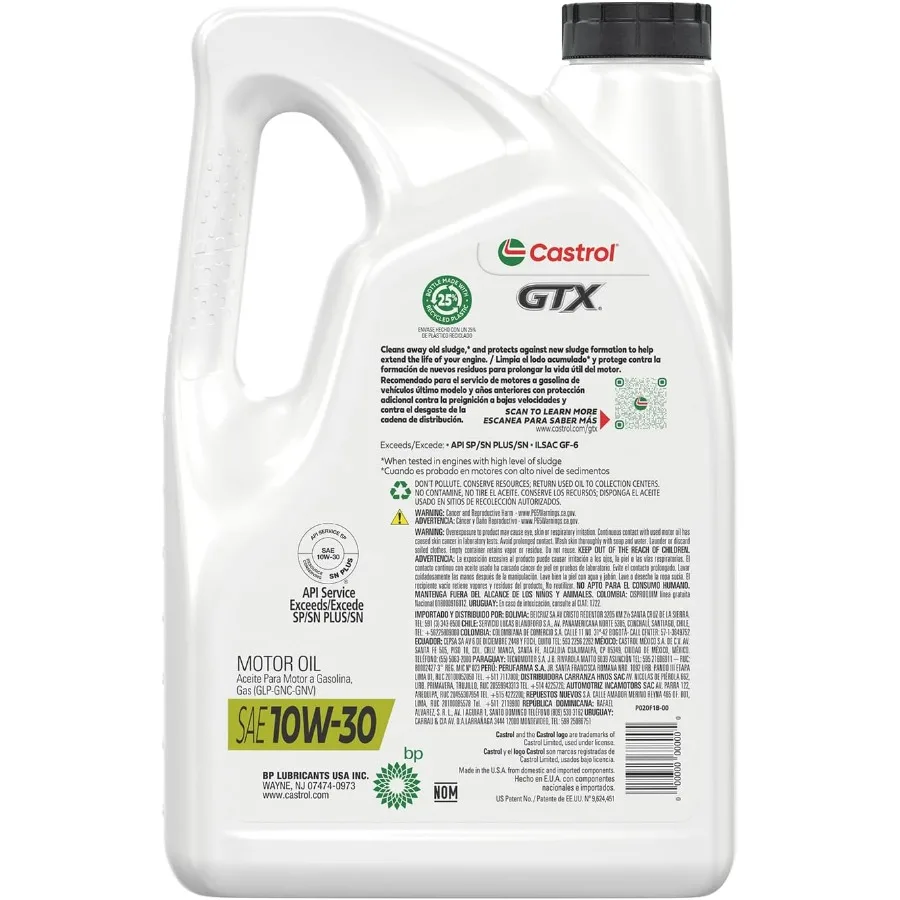 زيت المحرك التقليدي GTX 10W-30، 5 كوارت