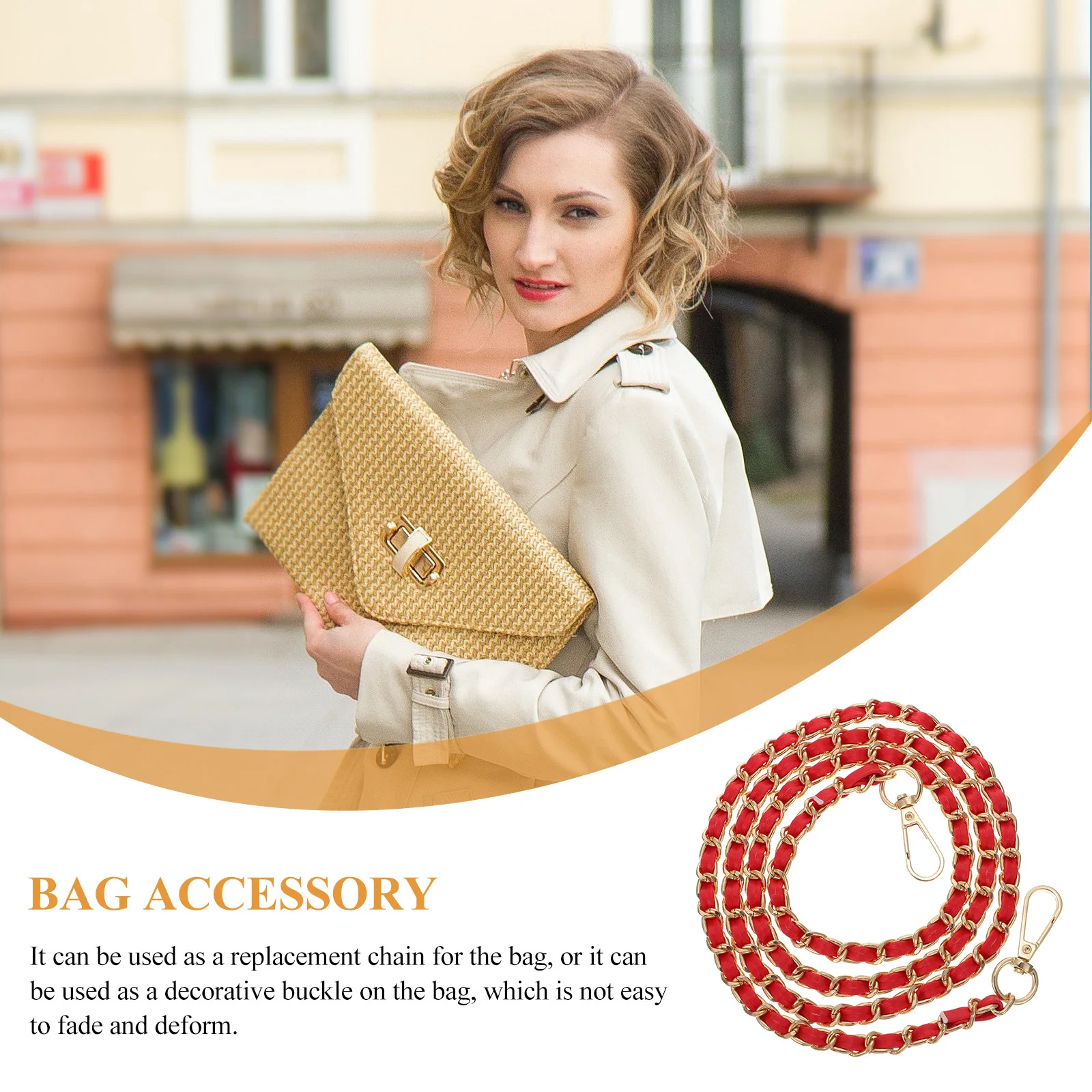 2 قطعة سلسلة حقيبة معدنية أنيقة سهلة التركيب أبازيم معلقة DIY براثن حقائب اليد حقائب صغيرة سلسلة حقيبة الإكسسوارات #3