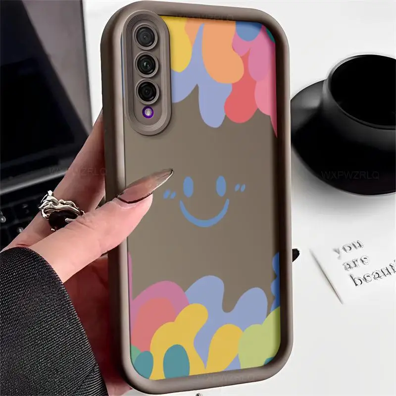 Smiley Face Phone Case For Huawei Y9S Honor 9X Pro P Smart Pro Graffiti All Inclusive Shock-absorbing Silicone Soft Back Cover