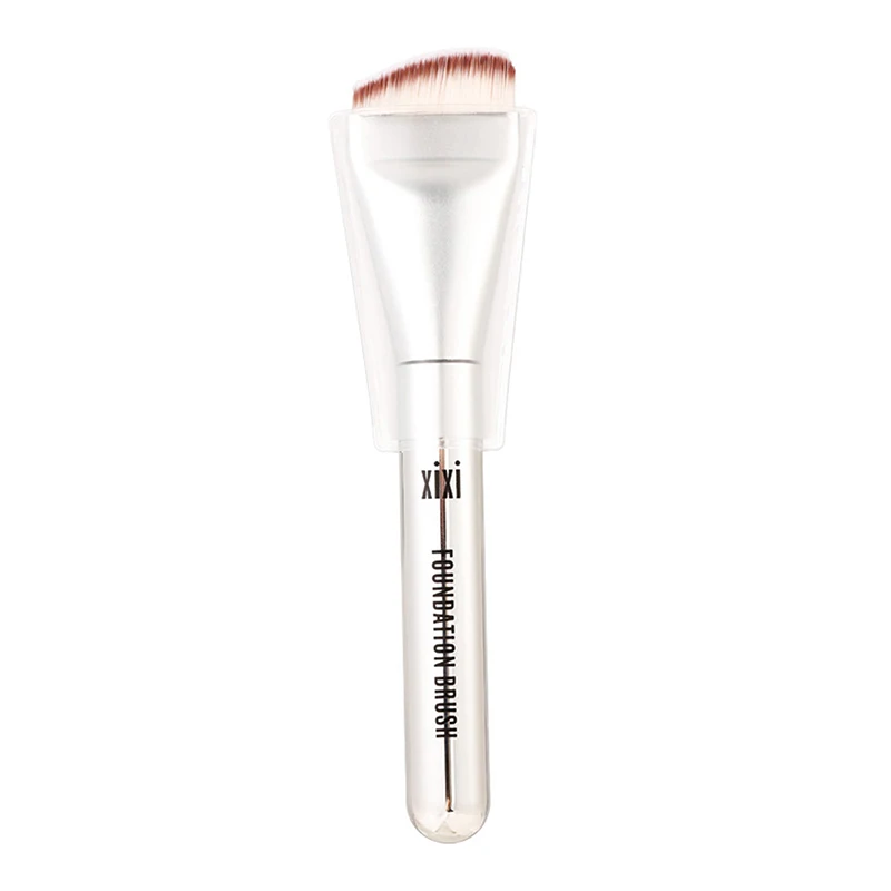 แปรงคอนทัวร์แบบแบน แปรงรองพื้นบางพิเศษ แปรงคอนทัวร์หน้าน้ําหนักเบาและบาง แปรงแต่งหน้าครีมรองพื้นผสม