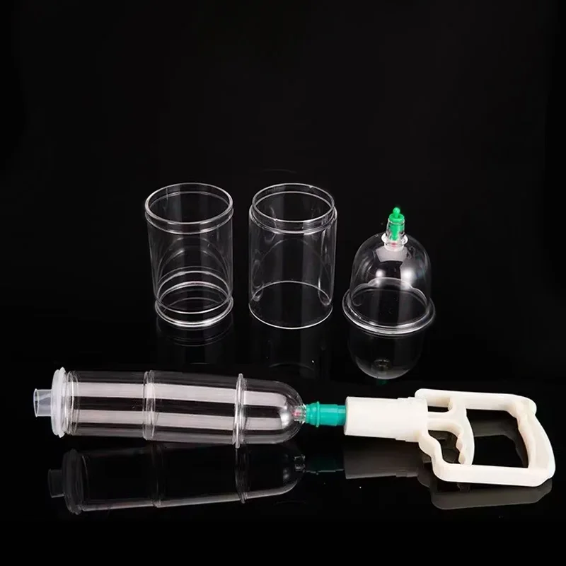 With Oil Gun Suction Cup Body Massage Cup Detoxification and Anti Fatty Acid Treatment Jar Health Jar