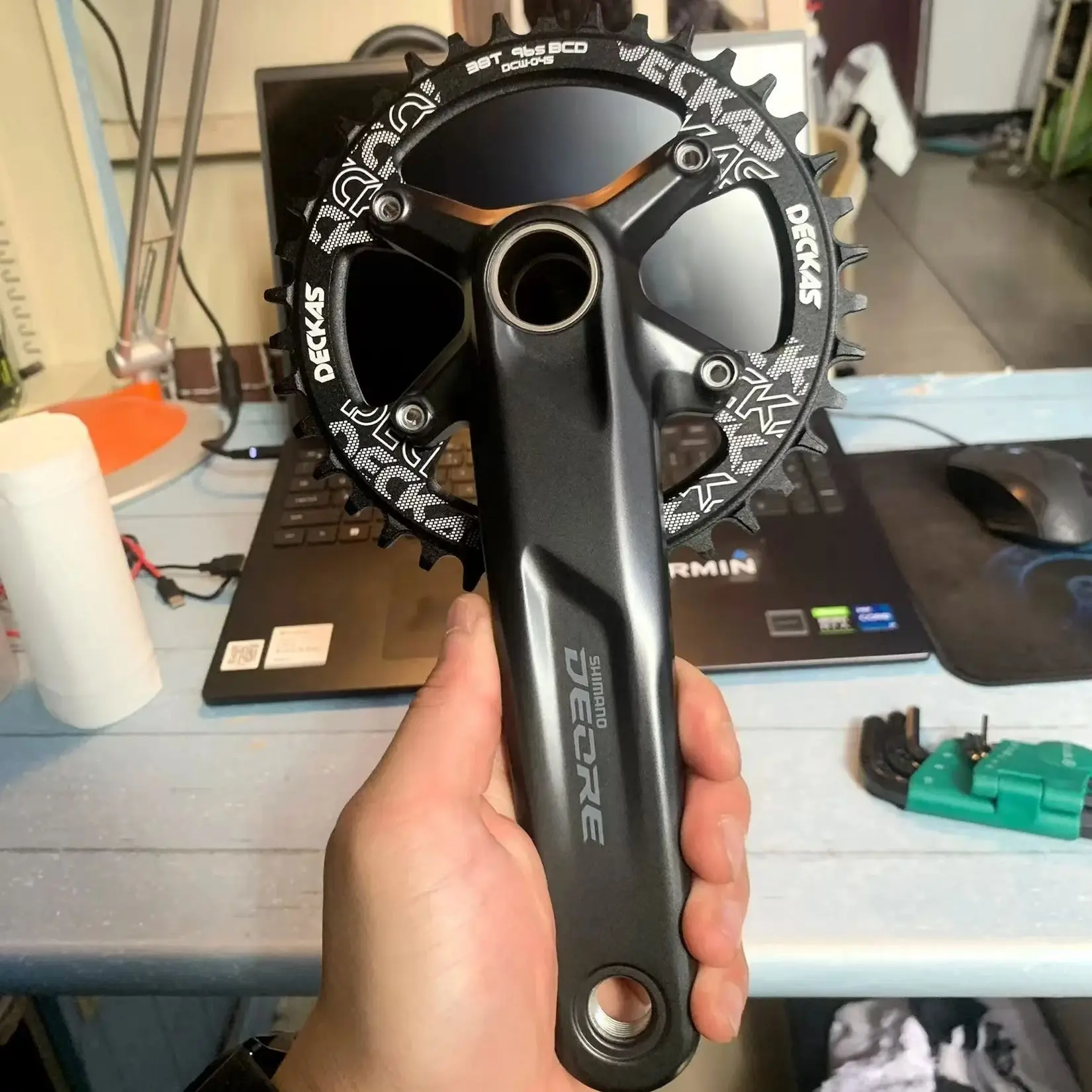 DECKAS 96BCD Round/Ova Chainring MTB 32T 34T 36T 38T Crown Plate Parts forShimano M6000 M7000 M8000 M4100 M5100 Bike Parts
