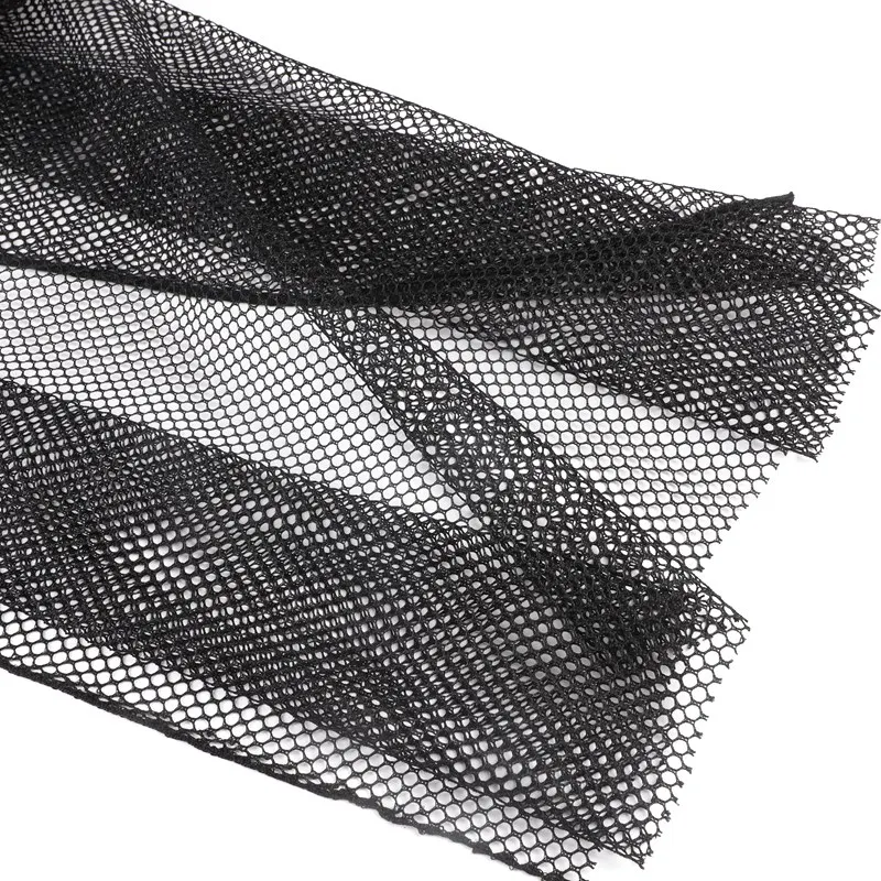 1~7mm Black White Hexagonal Round Hole Nylon Netting Mesh Aquaculture Breeding Fishing Hapa Harper Net
