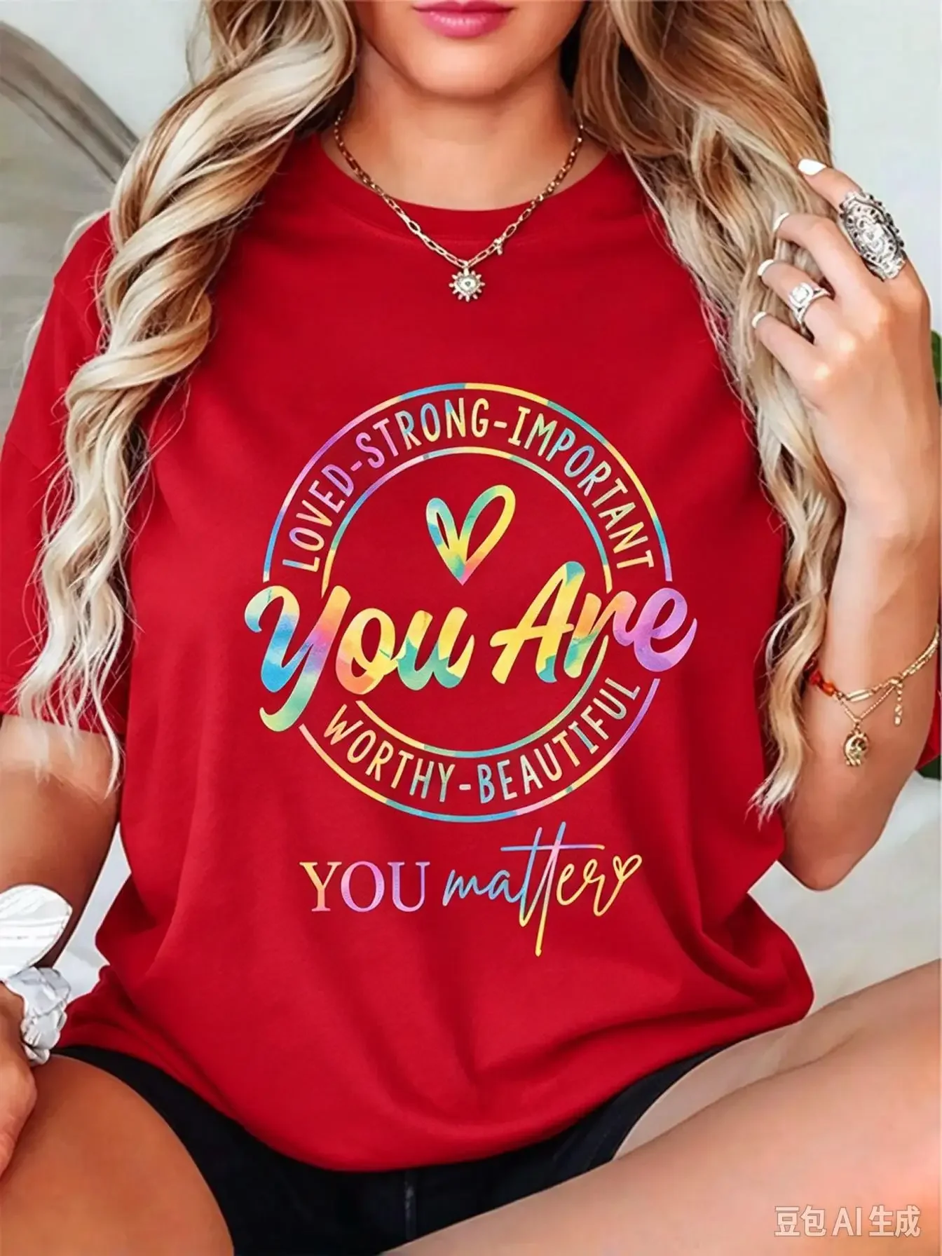 Mental Health Matters T-Shirt Women Positive Energy Message Graphic Tee O Neck Soft Breathable Top Casual Outfits
