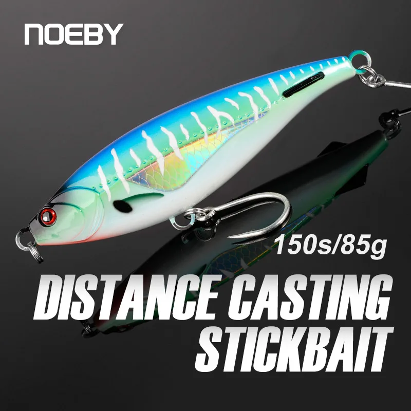 NOEBY-Stickbait Sinking Pencil Fishing Lure, Long Casting, Artificial Hard Baits for Sea Bass,Mahi Tuna Fishing Lures,150mm,85g