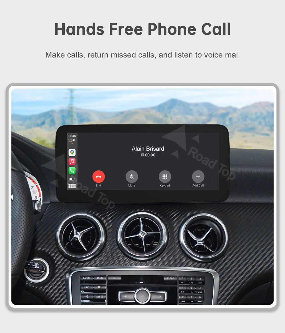 DE 12.3 Ultradünner Linux-Bildschirm für Mercedes-Benz A W176 B W246 CLA GLA Klasse 2013-2015 NTG4.5 Auto-Touchscreen, Unterstützt Kabelloses CarPlay, Android Auto, Mirrorlink, Behält OEM-Funktionen bei – Detail 16