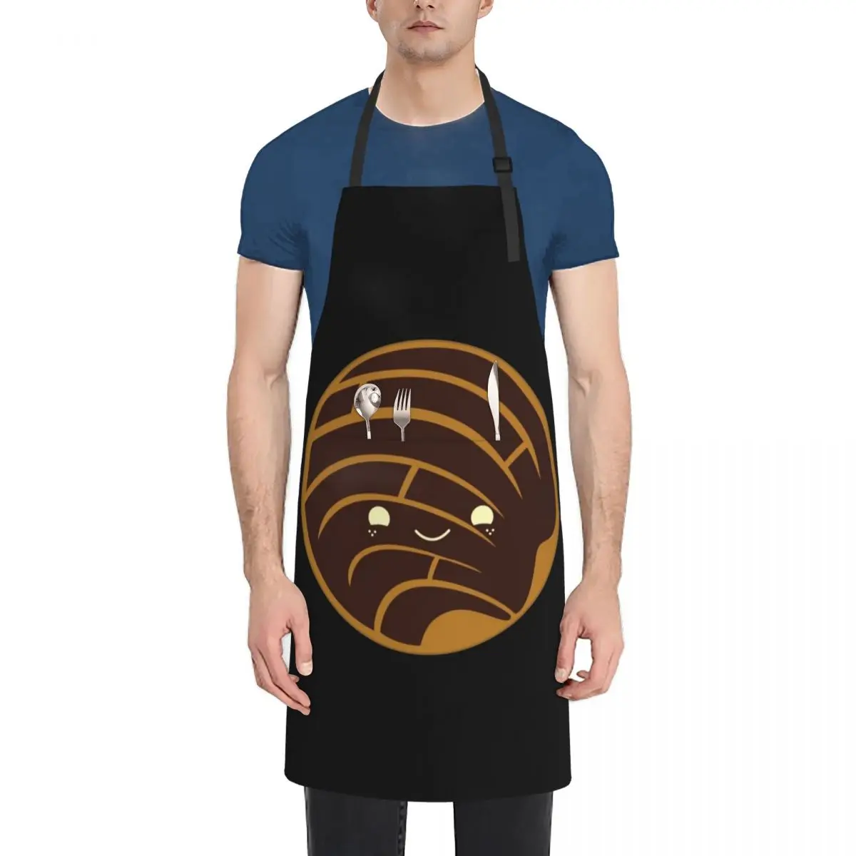 Chocolate Concha Pan Dulce (Mexican Sweet Bread) Apron Kitchen on the wall Ladies chefs Apron