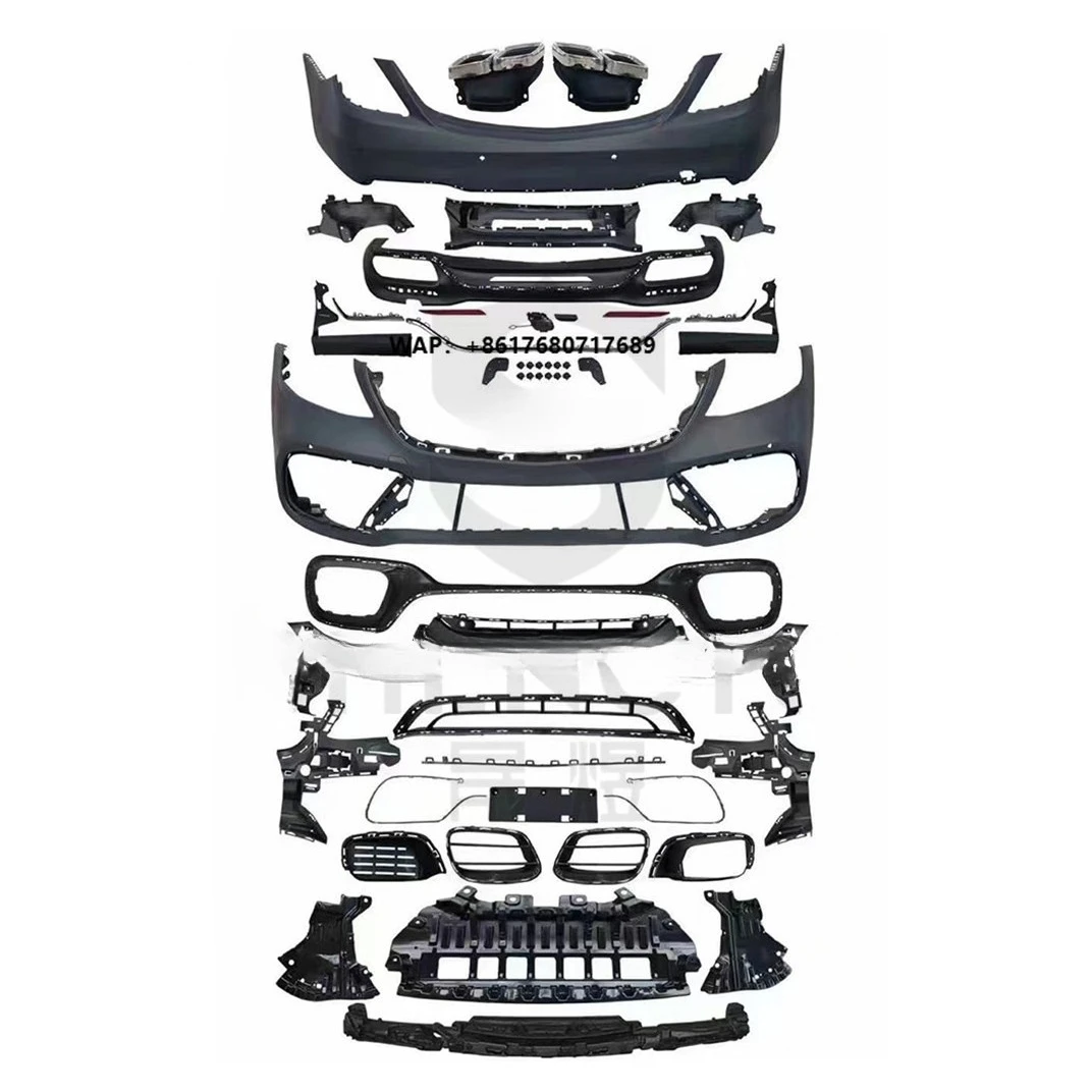 Body Kit for Benz S Class W222 14-20 Change to S63 Model Contain Front and Rear Bumper with Grille and Headlight Taillight