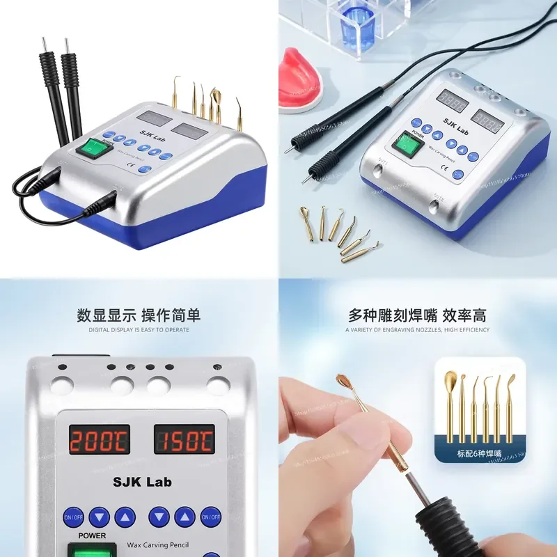 Dental Electric Wax Knife, Carving Knife, Electric Plaster Wax Melting Device, Korean Double Pen Electric Wax Spoon