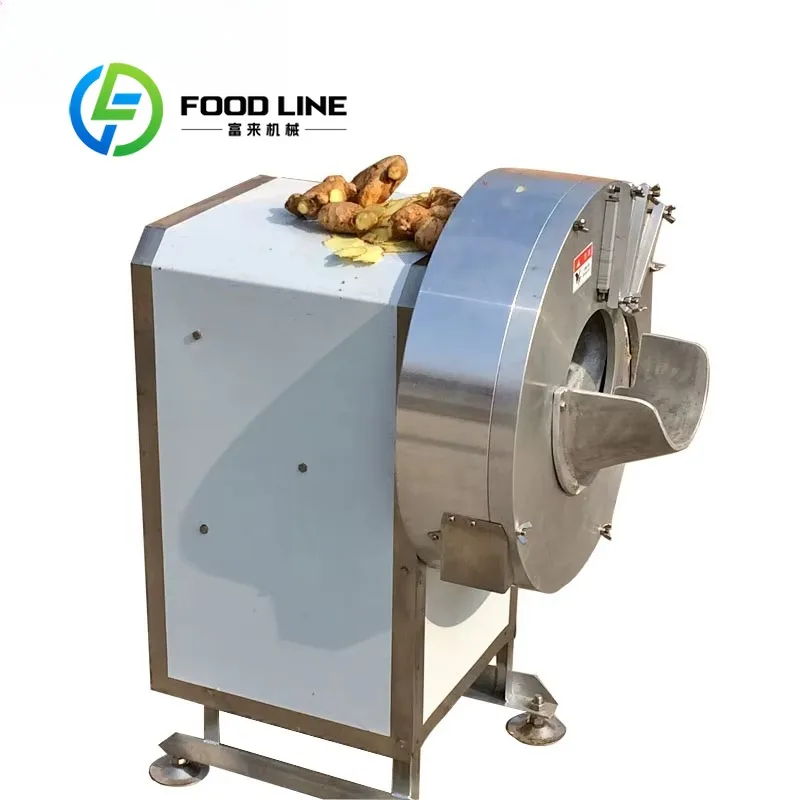 Commercial professional ginger slicer, food-grade stainless steel ginger slicer, adjustable thickness ginger slice processing