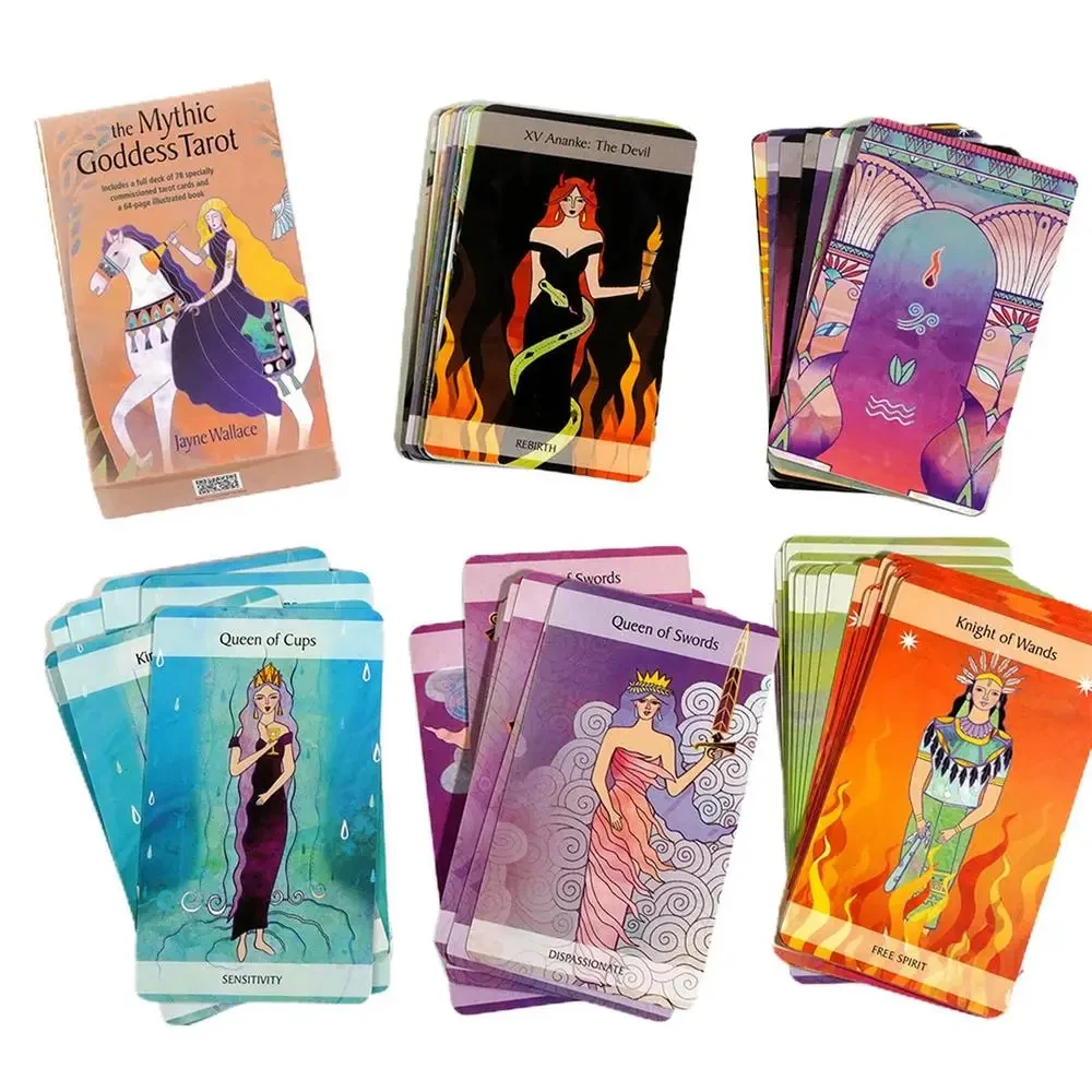 2023 Newest The Mythic Goddess Oracle 78pcs Card Mysterious Board Game Tarot Card Funny Delicate Party Supplies for family party