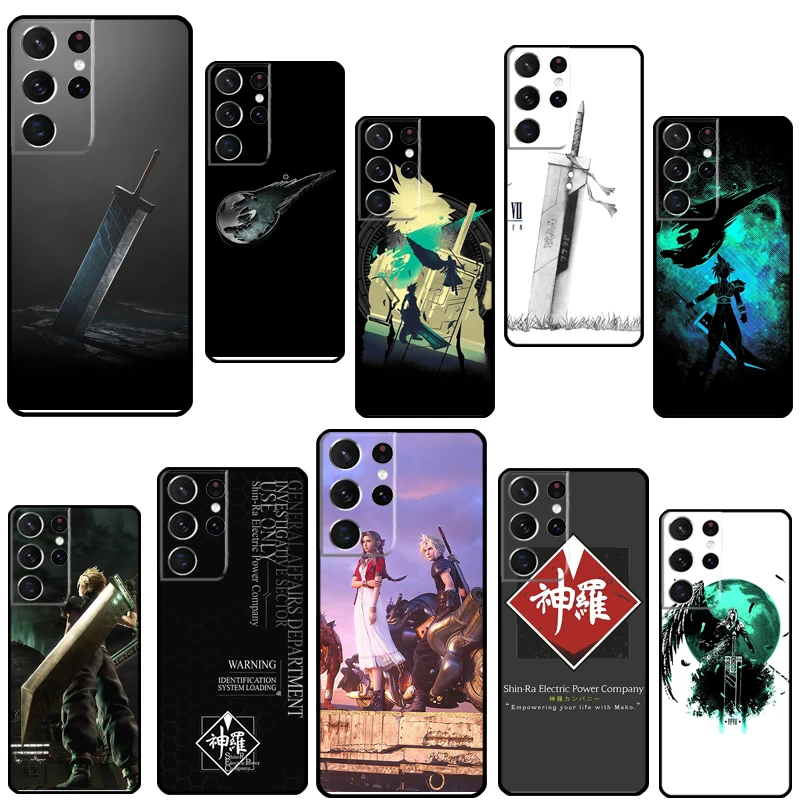 Etui na telefon Fantasy VII do Samsung Galaxy S23 S22 Ultra Note 20 10 S8 S9 S10 Plus S20 FE S21 FE etui