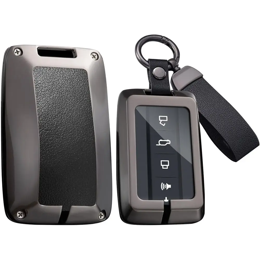 

Чехол для ключей, совместимый с Great Wall GWM WEY Tank 300 500 Tank300 Tank500, аксессуары, корпус для ключей из сплава и кожи с брелоком