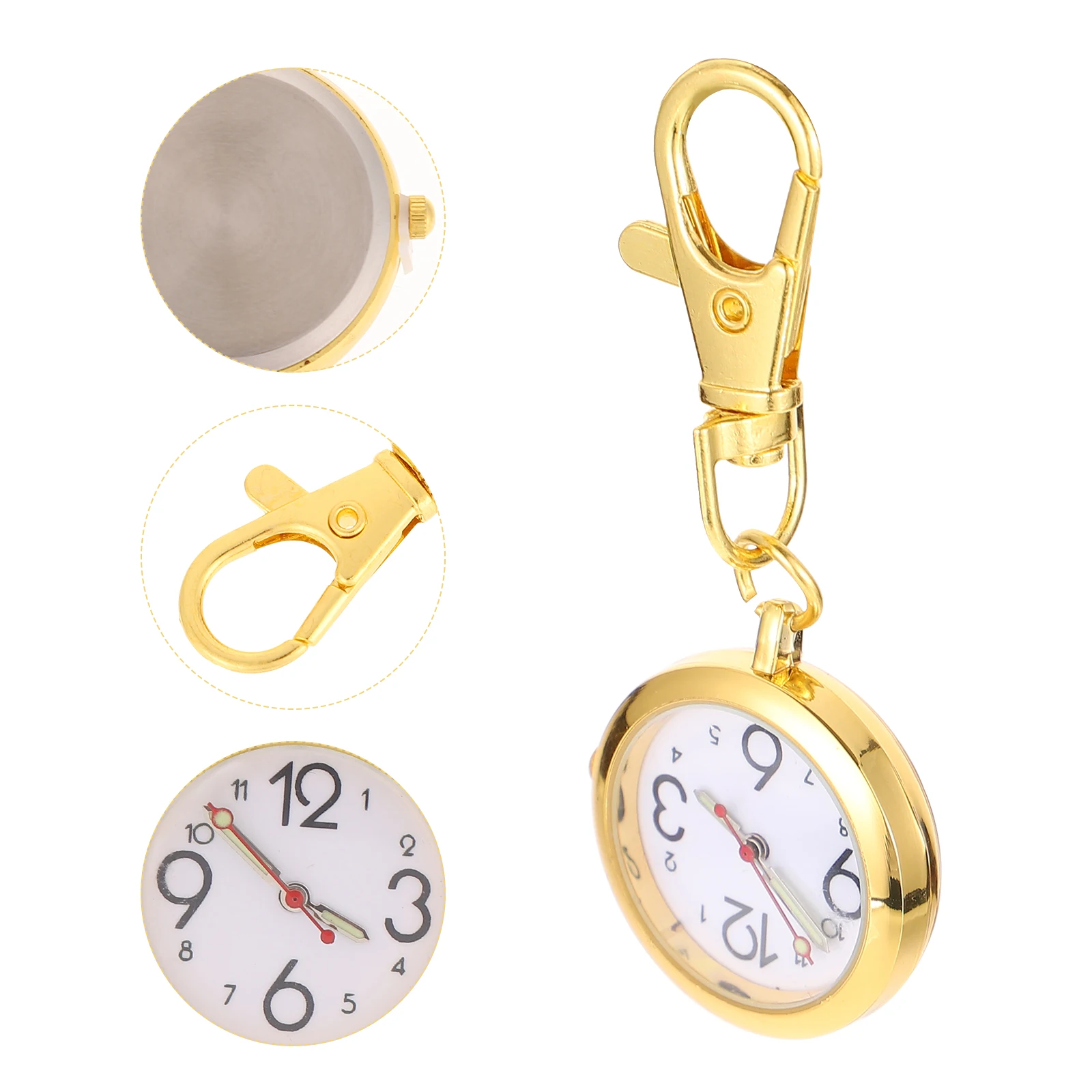 

Nurse Watch Fob Clip On Hanging Pocket Watches Women For Doctor Keychain Clip-on