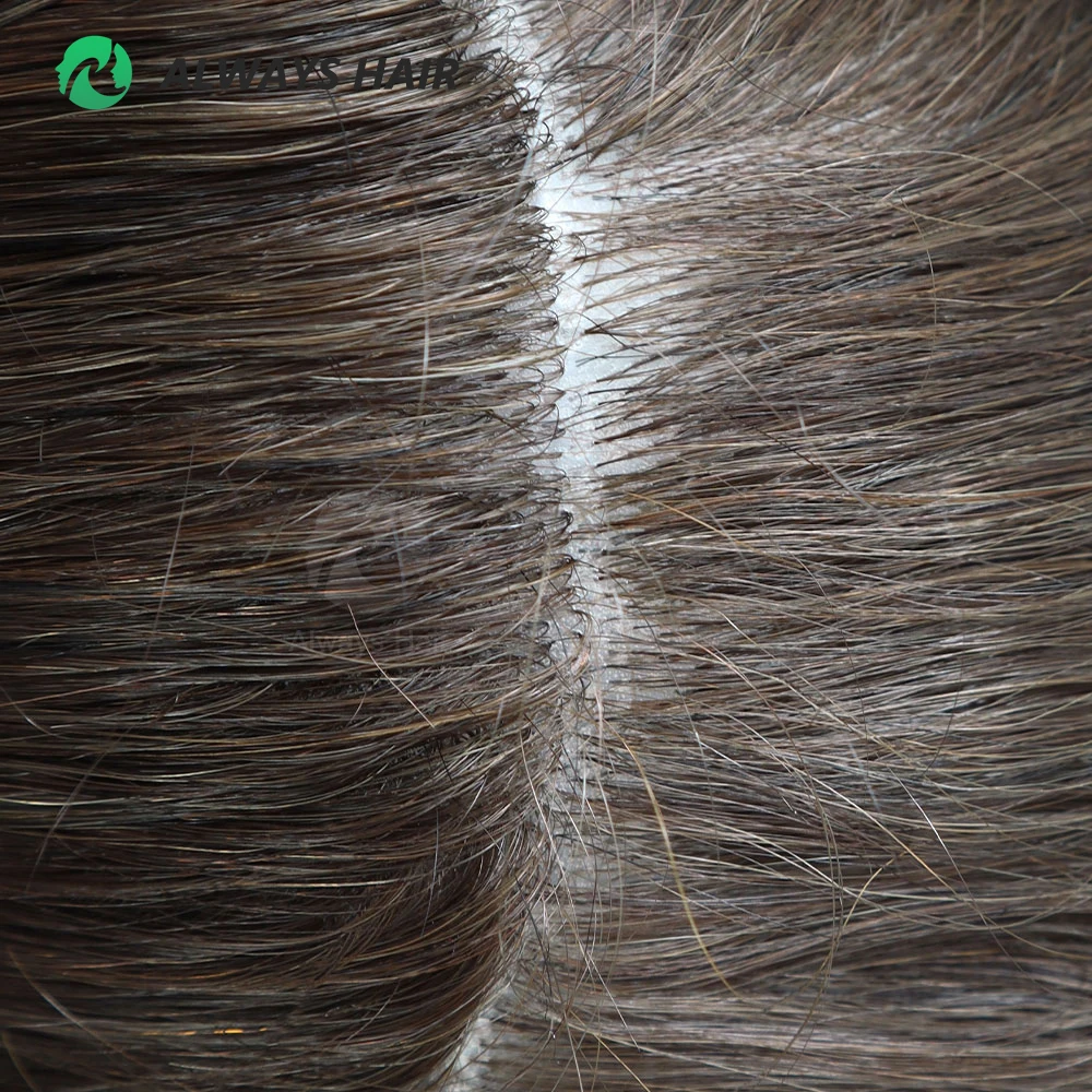 0.12-0.14mm PU Men Toupee Full Thickness Skin Indian Human Hair Men\'s Capillary Prothesis 130% Density Male Wig Free Shipping