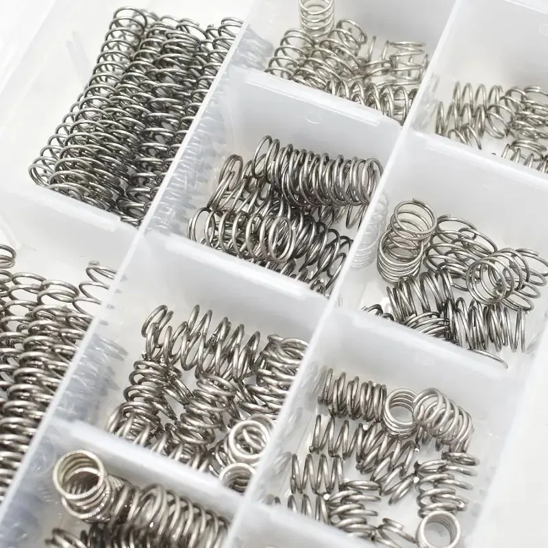 240 قطعة/صندوق مجموعة متنوعة من زنبرك الضغط 304 من الفولاذ المقاوم للصدأ مع 15 مقاسًا نوابض صغيرة للإصلاح الميكانيكي لمشاريع ذاتية الصنع #3