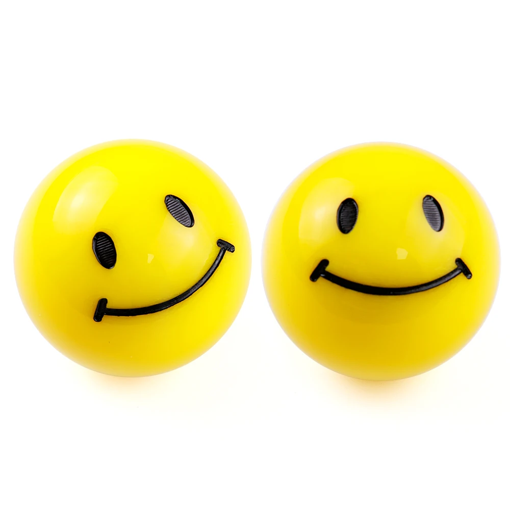 عيون القمر كرة مستديرة ابتسامة الوجه JDM علامة سيارة والعتاد عصا التحول المقبض شيفتر رافعة الرأس #4