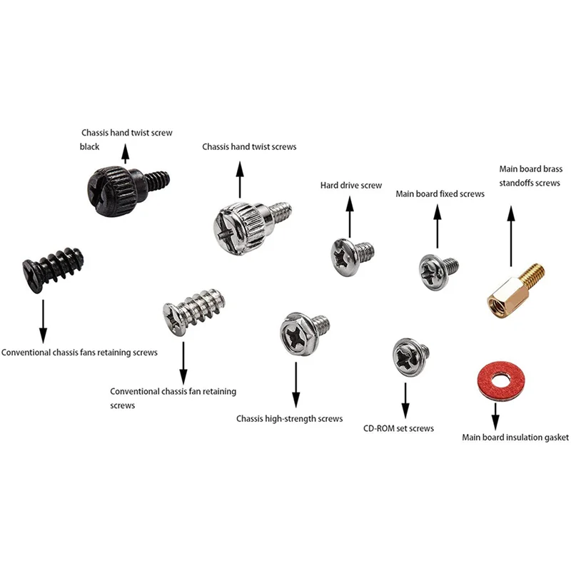 560 Buah Kit Set Kebuntuan Sekrup Komputer Sekrup M3 M3.5 M5 untuk Casing Komputer Hard Drive Gambar Daya Kipas Motherboard