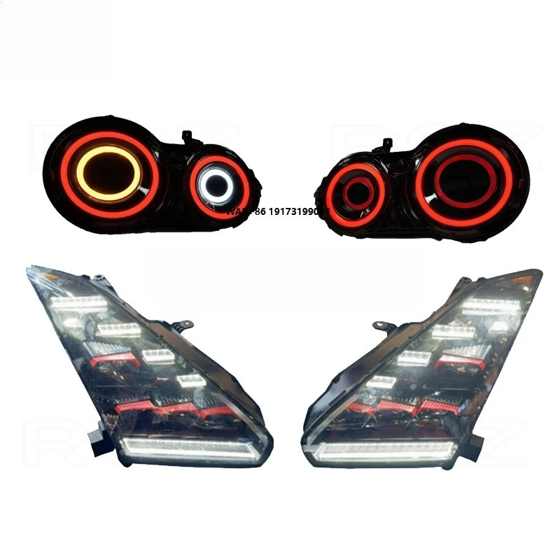 GTR Parts Headlights for 2010 2015 2018 GTR-R35 Modified Led Beams Headlamp Upgrade Car Accessories Tail Light