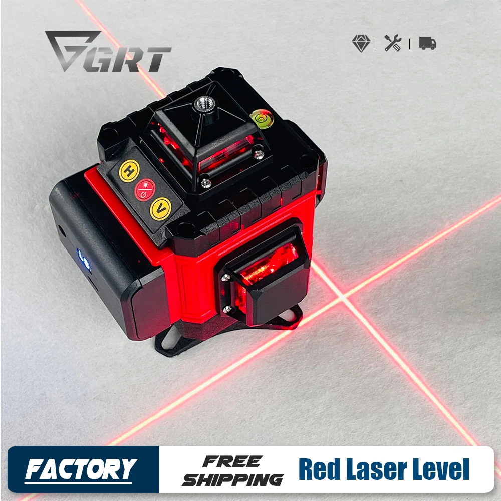 8/12/16 Lines Laser Level Self Leveling 360 Horizontal and Vertical Cross Red Lazer  Beam Measuring Tool Лазерный уровень