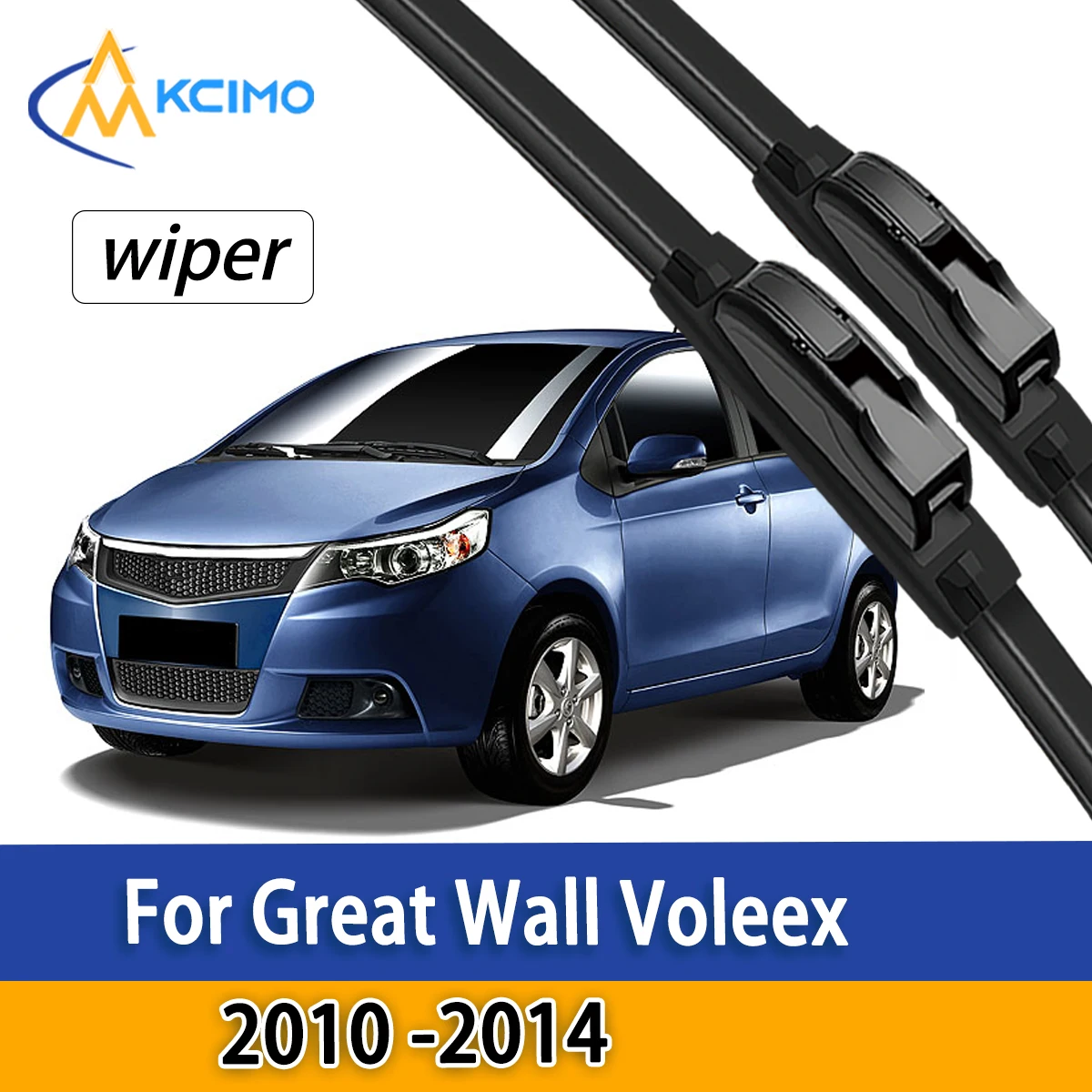 

2PCS Front Windshield Wiper Blades For Great Wall Voleex C10 2010 - 2014 Silent Rubber