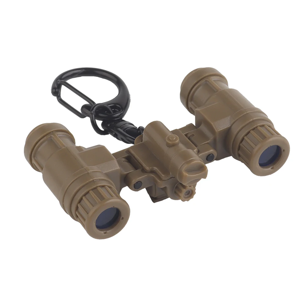Night Vision Keychain Dummy Model Adjustable Angle Backpack Key Ring Mini Realistic Model Night Vision Device Keychain