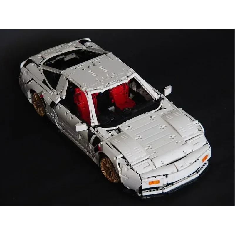 MOC- 157874   Blanco nuevo 200SX (1991) 1:8 supercoche montaje empalme miniatura de bloques de construcción 3505 piezas adultos niños juguete para regalo de cumpleaños