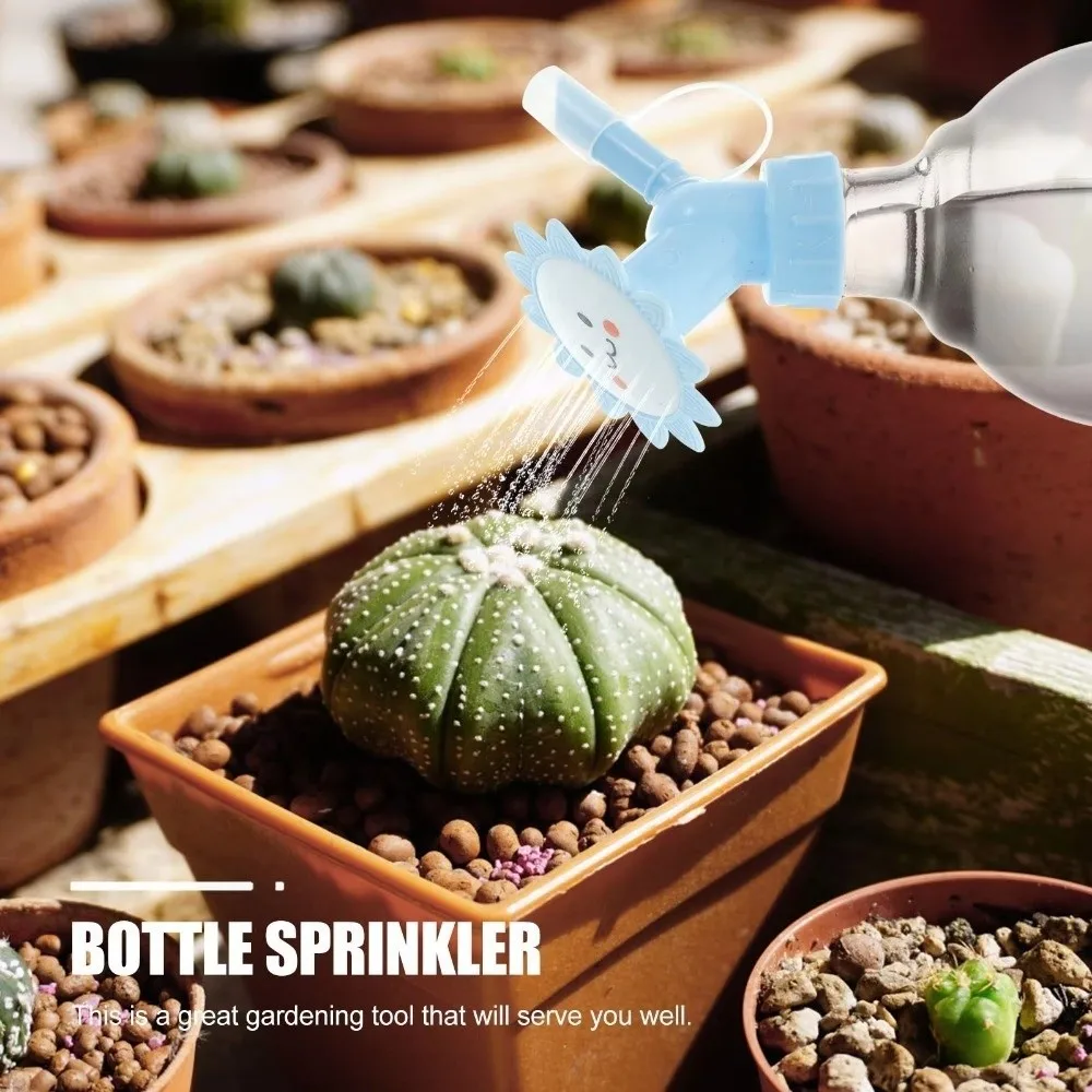 Creative Garden Watering Sprinkler Nozzle Adapters with Bottle Cartoon Bottle Cap Sprinkler Head Easy Tool