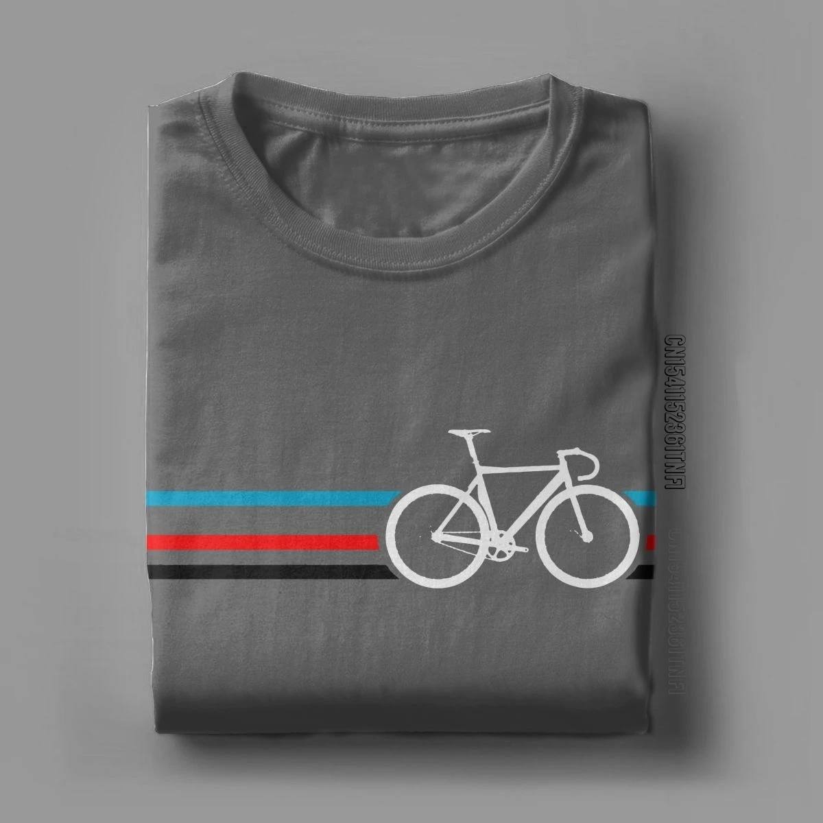 Bike Stripes Velodrome Bicycle T-Shirts Men Funny Cotton Tee Shirt Crewneck Classic Short Sleeve T Shirts Gift Idea Tops