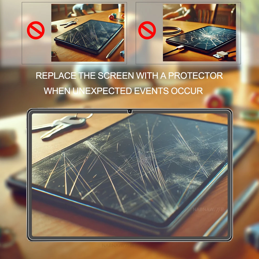 2 قطع الصلب خدش برهان فيلم HD الزجاج المقسى حامي الشاشة لينوفو اليوغا الوسادة برو 12.7 AI فقاعة خالية الغطاء الواقي #6