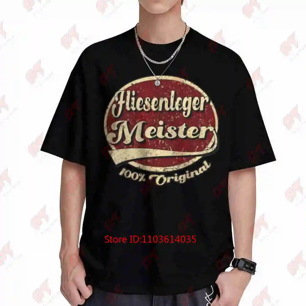 Tiler Master German Tile Layer Short Sleeve Tee 100% Cotton T-Shirt