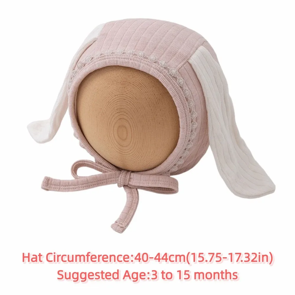 Cappelli coreani di protezione per le orecchie del bambino carino Orecchio lungo Morbido berretto per neonato Cappello per cofano infantile dolce e traspirante Bambini