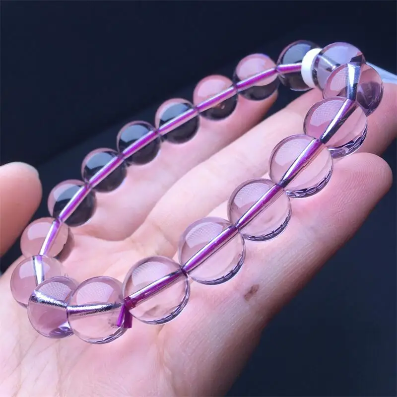 12MM Natural Bolivian Amethyst Bracelet Fashion Healing Personalized For Men Women Gemstone Jewelry Lovers Gift 1PCS