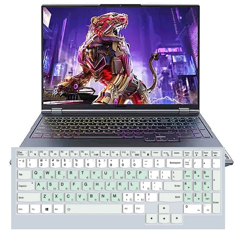

Чехол для русской клавиатуры ноутбука Lenovo Legion Y9000X Y9000K Y9000P 2022 R9000P R9000K R9000X R7000P Y7000P R7000 Y7000