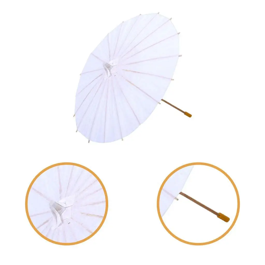6 peças diy pintura oleada guarda-chuvas em branco pequeno guarda-chuvas de papel decorativo guarda-sóis japoneses chineses para decoração foto prop