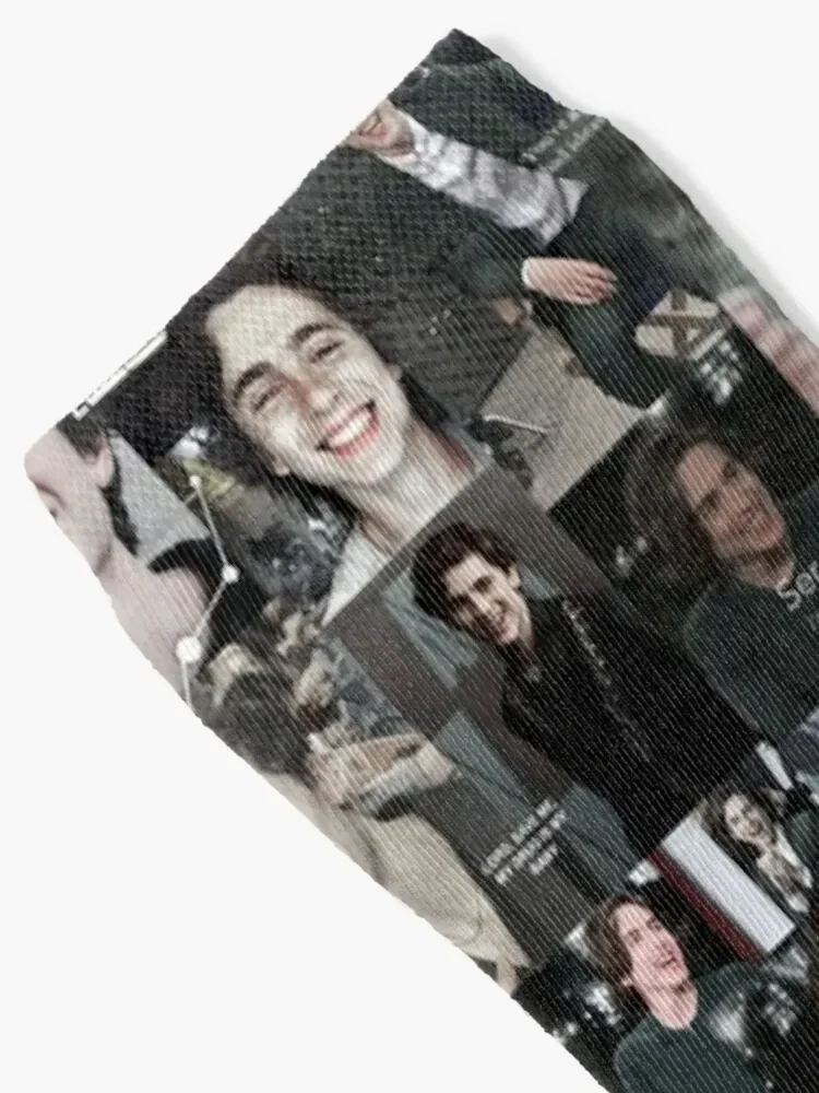 Timothee Chalamet Collage Socks tennis Crossfit cool Socks Female Men's