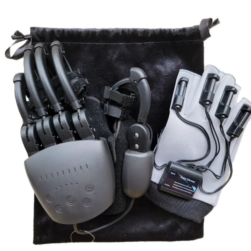 Super Strong Mechanical Power ปลอดภัยและ Powe ul Stroke Hemiplegia Robot Rehabilitation Gloves
