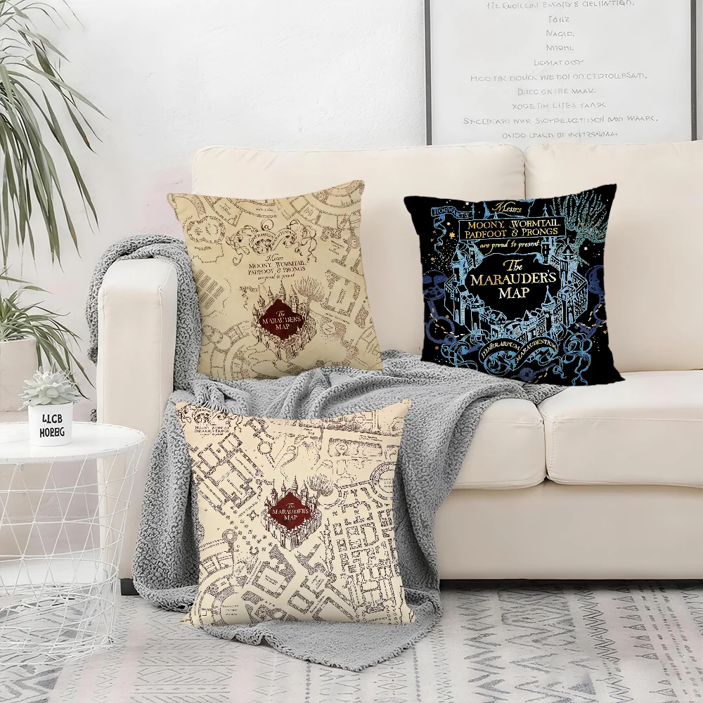 H-harry P-potter cushion cover Bedroom Sofa Decorative home Car portable Cushion Cover With Zipper Soft pillowcase - view 2